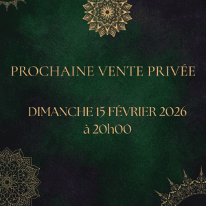 PROCHAINE VENTE PRIVÉE